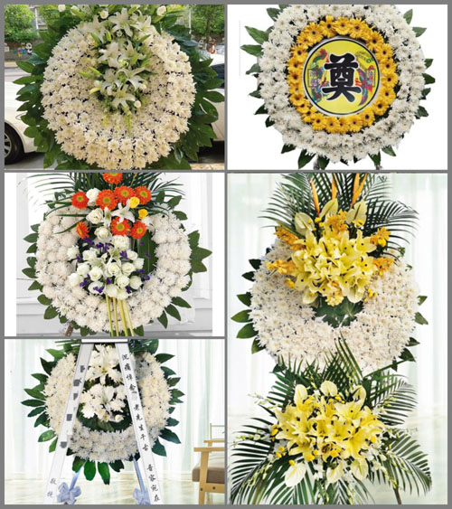 山东济宁兖州区小孟镇太平村花圈速递